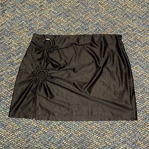 Urban Outfitters Black Mini Skirt with Ring Detail